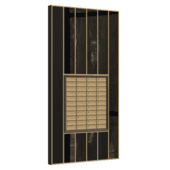mailboxes in glass