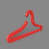 hanger-hangers bar, red