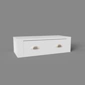 small shelf with drawer, art. 317, 700x204nx310, white