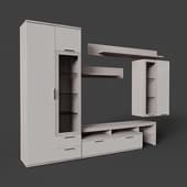 rimini white living room set with tv seat (11), 217.8 cm