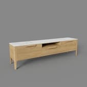 tv stand piega brushed nutmeg oak