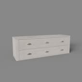 shelf with 2 wide drawers, art. 377, 1400x460x390, beige