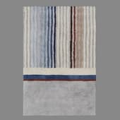 a beige cotton carpet with a tulip garden pattern from the terra tkano collection