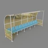 bench for reserve players (with 10 seats) romana sz-243 00