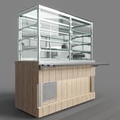 refrigerated display case with distribution doors (3 shelves) rc22 a capital