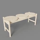bench three circles 1 (1200x400 mm)