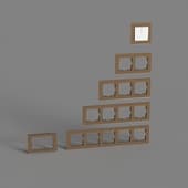 glass frames for sockets and switches werkel favorit (bronze)