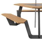 extremis anker bench with umbrella inumbrina