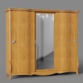 wardrobe for clothes of 3 dv -trio- (with mirror) without decor2