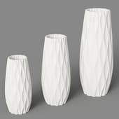 vase for dried flowers printed art, rhomb, designboom