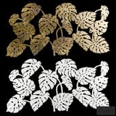 panel "leaves of the monstera"