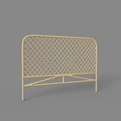 citlalli rattan headboard with natural finish for beds 150 cm
