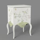 bedside table no. 14 fleur de lis