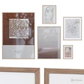 set of posters ready-made wall no.029