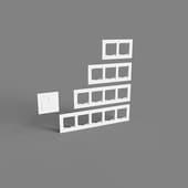 metal frames for sockets and switches werkel aluminum silver