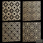 set of square decorative panels 6