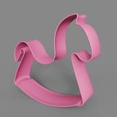interior sculpture rocking horse mia pink