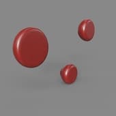 nadue set of 3 solid beech wall hooks with maroon finish