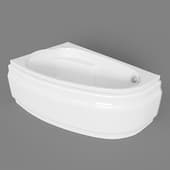 asymmetric bathtub joanna 150x95, left