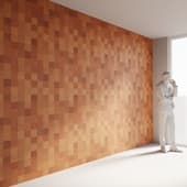 decorative relief terracotta tiles with parametric (topographic) ornament