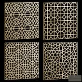 set of square decorative panels 19