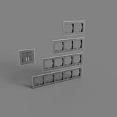 metal frames for sockets and switches werkel aluminum black