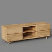 tv cabinet made of solid teak vintage 180