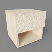 bedside table (wave facade) 1