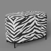 zebra pouf