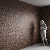 a wall with flecks of stone